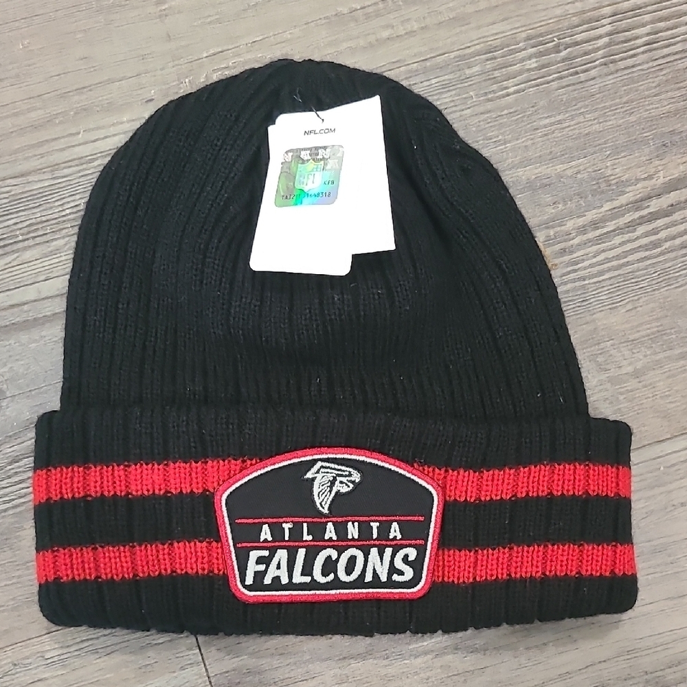 NFL Atlanta Falcons Black and Red Beanie